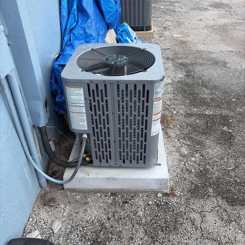 New condenser on a fresh pad, Stuart